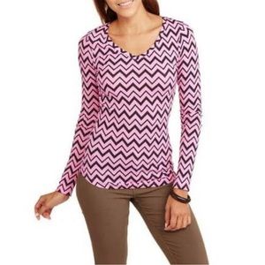 No Boundaries Long Sleeve Juniors V-Neck Top